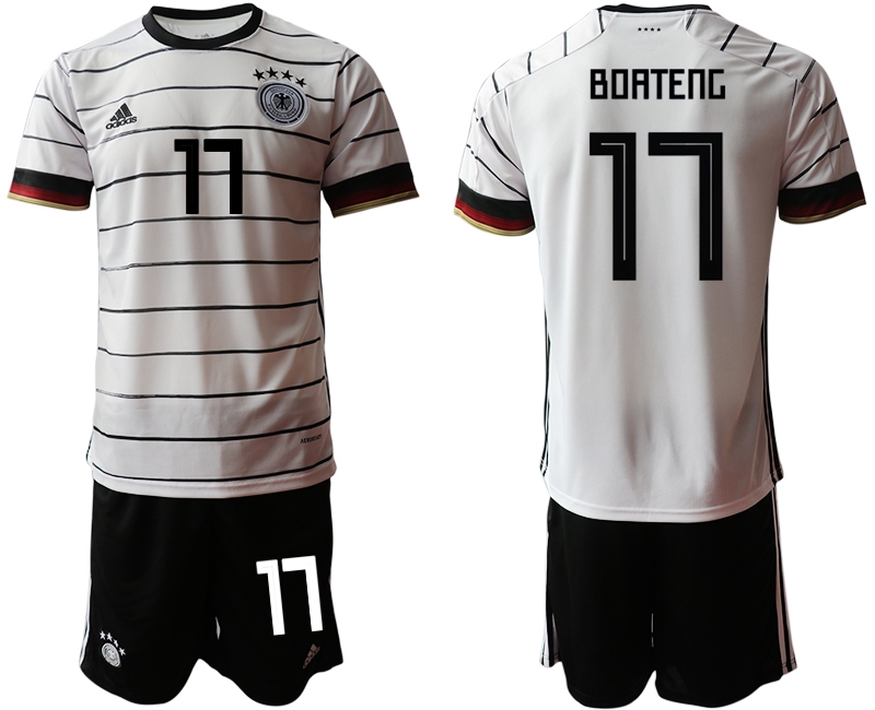Men 2021 European Cup Germany home white #17 Soccer Jersey1